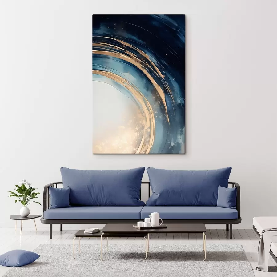 Tablouri Inele înguste stratificate peste orizontul palid s46489