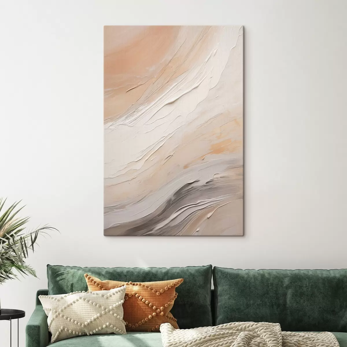 Tablouri Tencuială texturată în spirale de culoare bej cald cu gri deschis s46511