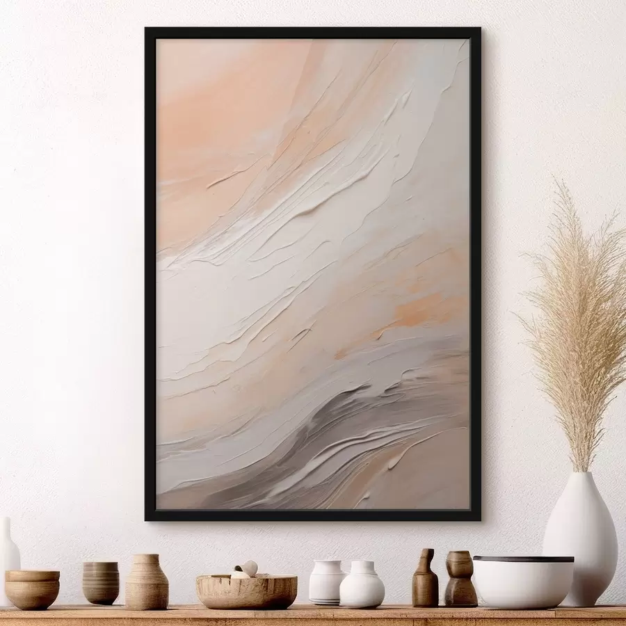 fototapet Tencuială texturată în spirale de culoare bej cald cu gri deschis f46511