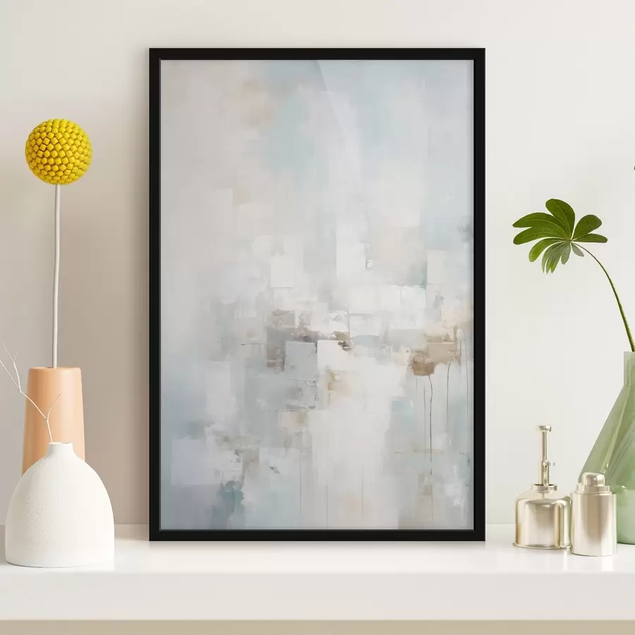 fototapet Blocuri pastelate deschise: albastru, bej, alb f46546