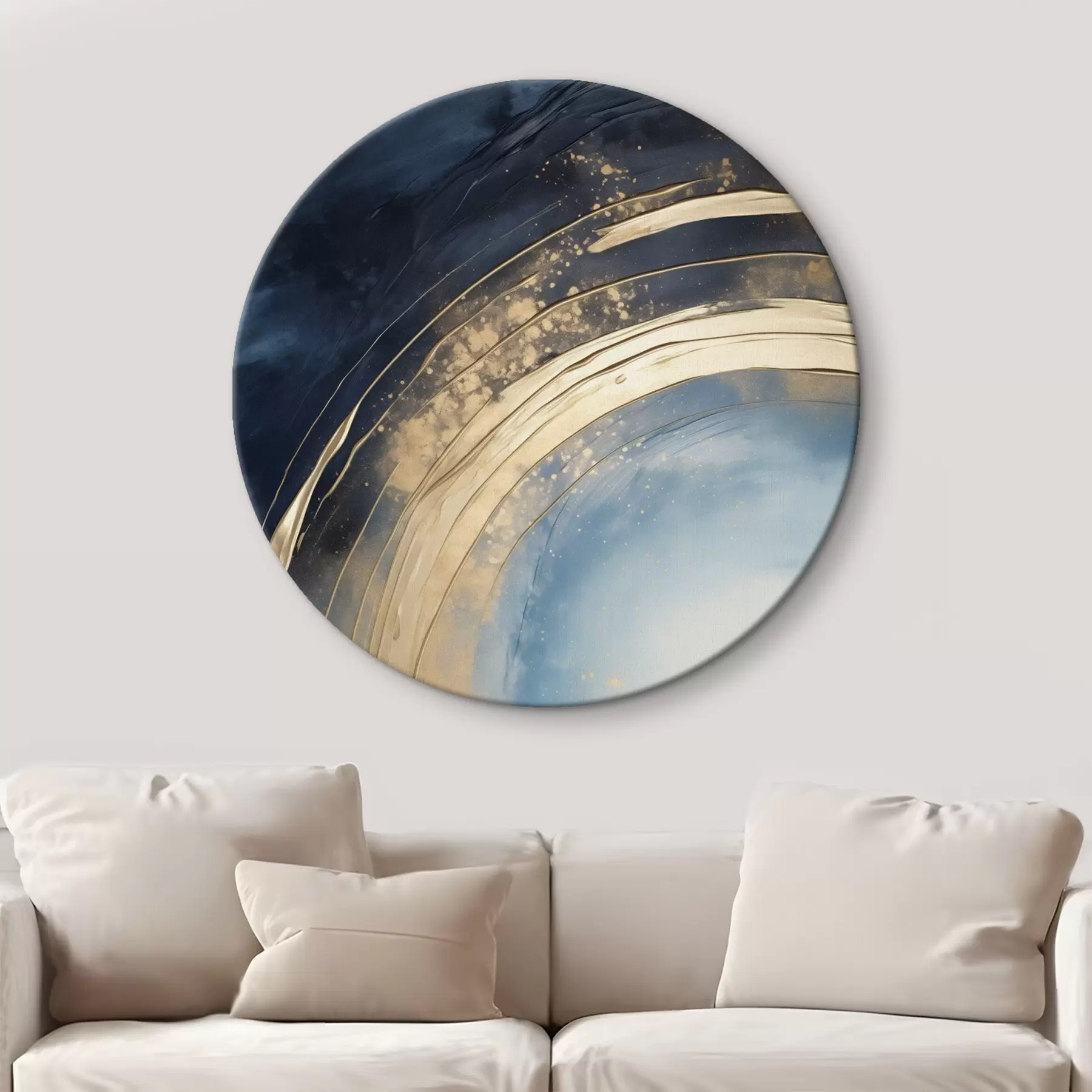 Tablouri Inel amplu cu centru deschis la culoare și glazură pătată r46488