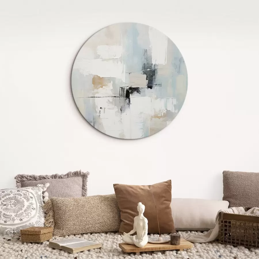 Tablouri Abstract în tonuri deschise, cu accente negre r46548