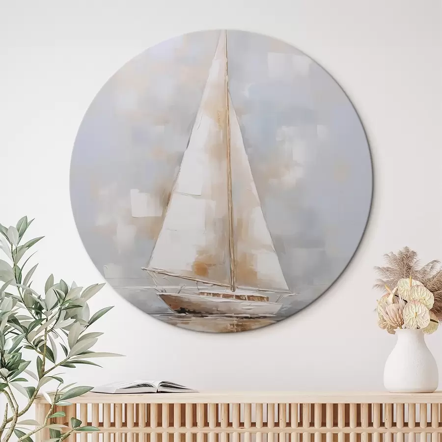 Tablouri Pictură imitație de barcă cu pânze r46677