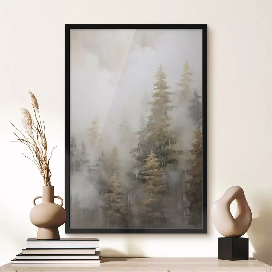 fototapet Imitarea pădurii în pictură f46672