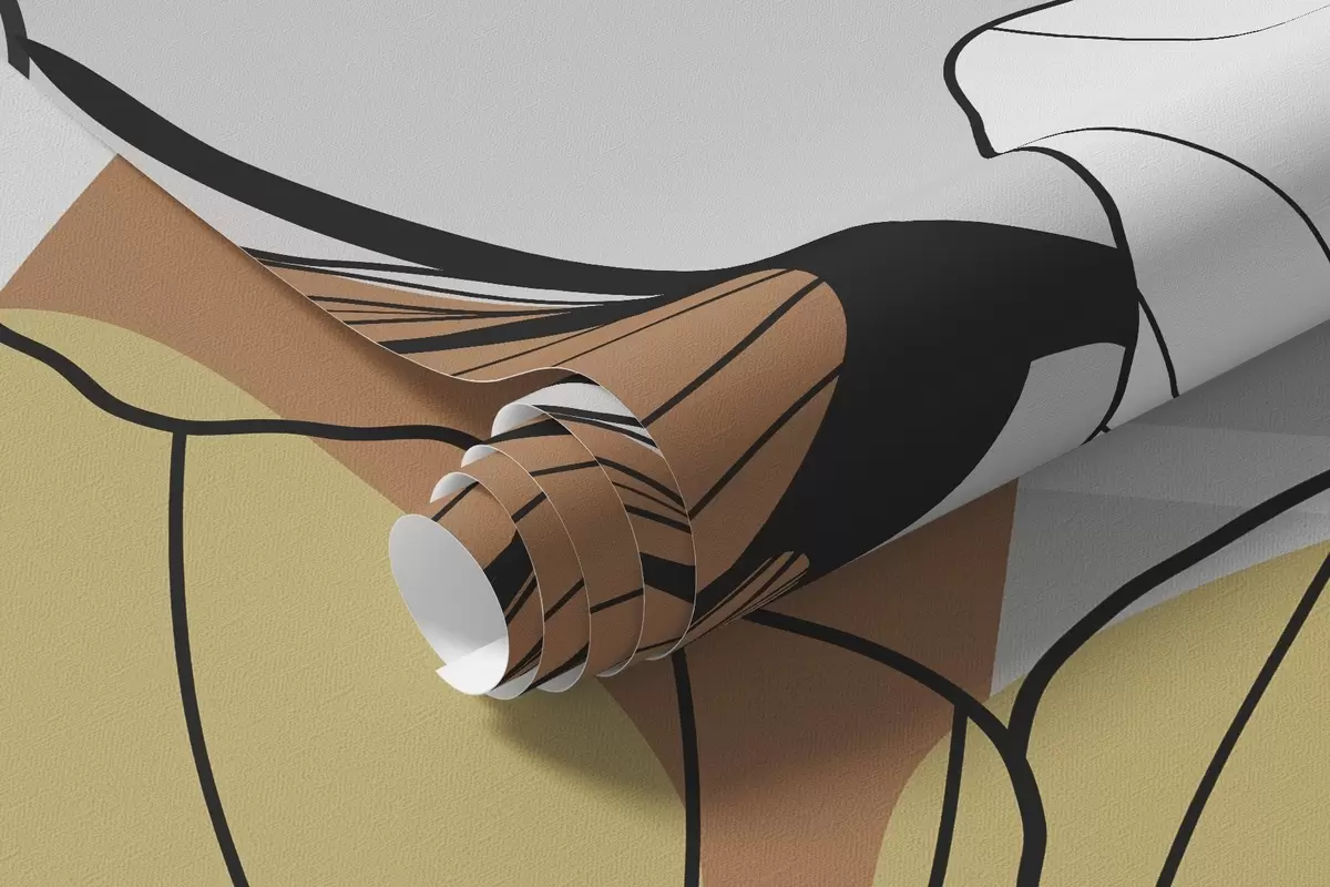 fototapet Plante și flori abstracte w04898