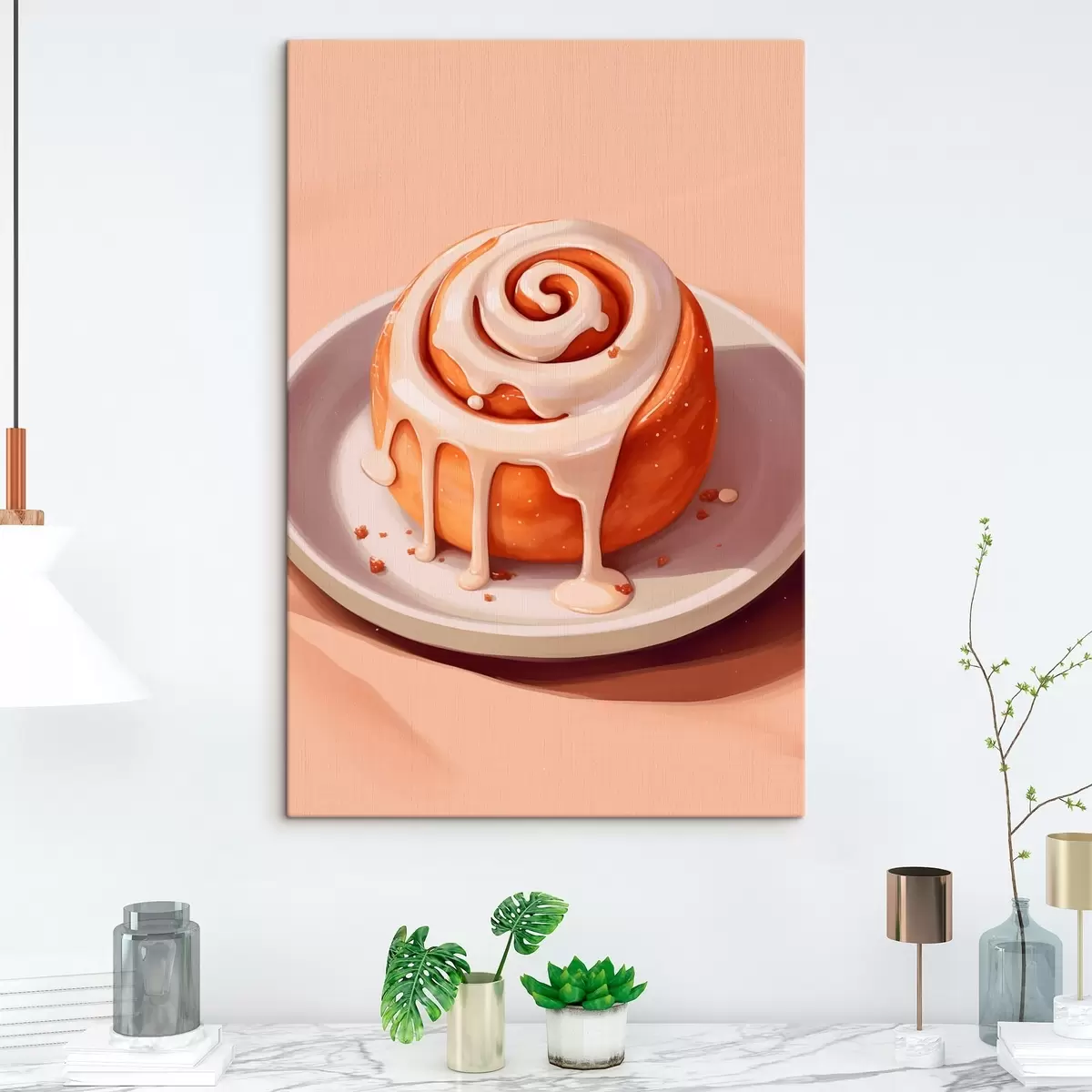 Tablouri Rulou cu scorțișoară și glazură de smântână s46624