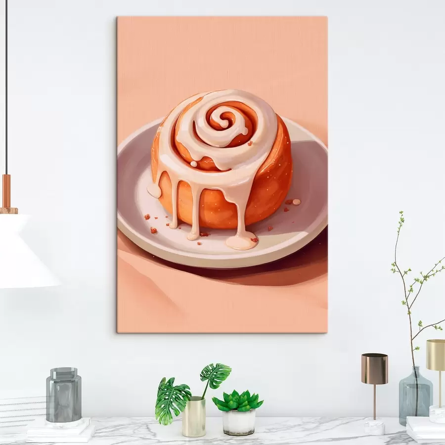 Tablouri Rulou cu scorțișoară și glazură de smântână s46624