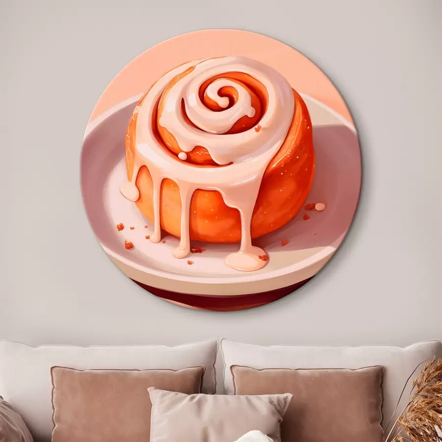 Tablouri Rulou cu scorțișoară și glazură de smântână r46624