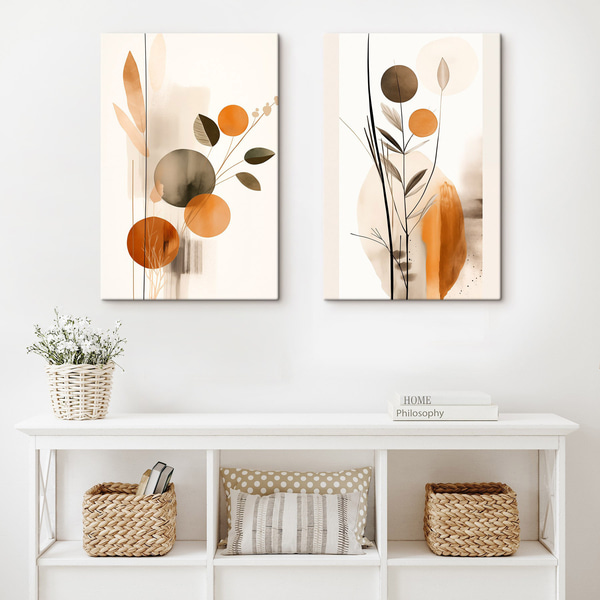 Duet botanic în chihlimbar