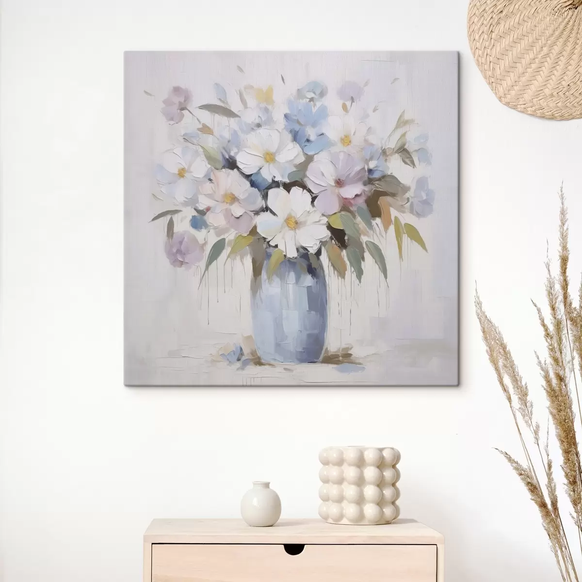 Tablouri Flori într-o vază pictură imitație s46714