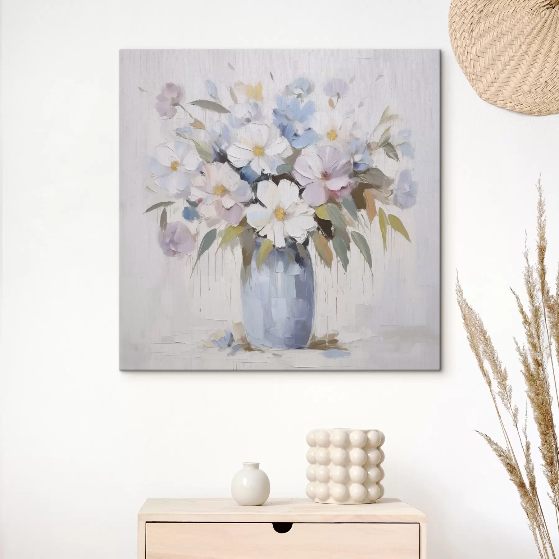 Tablouri Flori într-o vază pictură imitație s46714