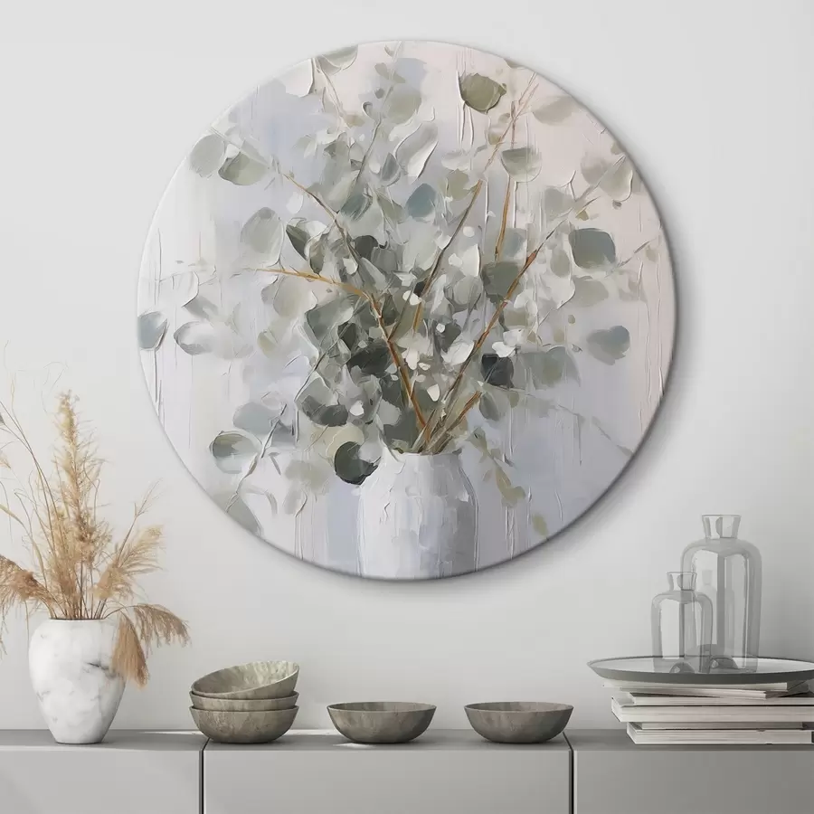 Tablouri Ramuri cu frunze într-o vază, pictură imitație r46720