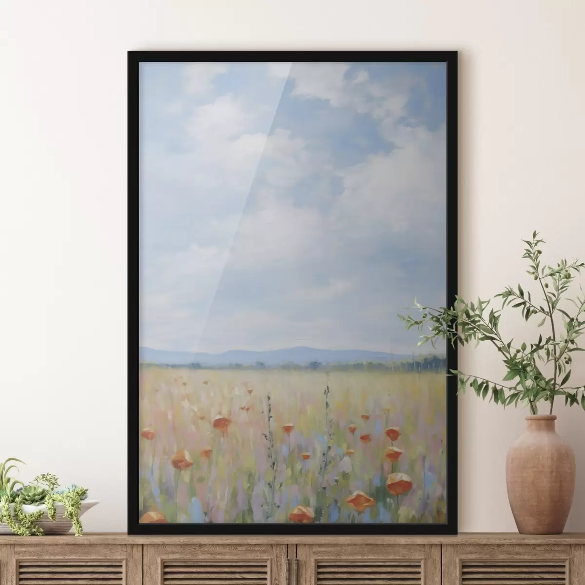 Poster Pictură de imitație de teren f46715