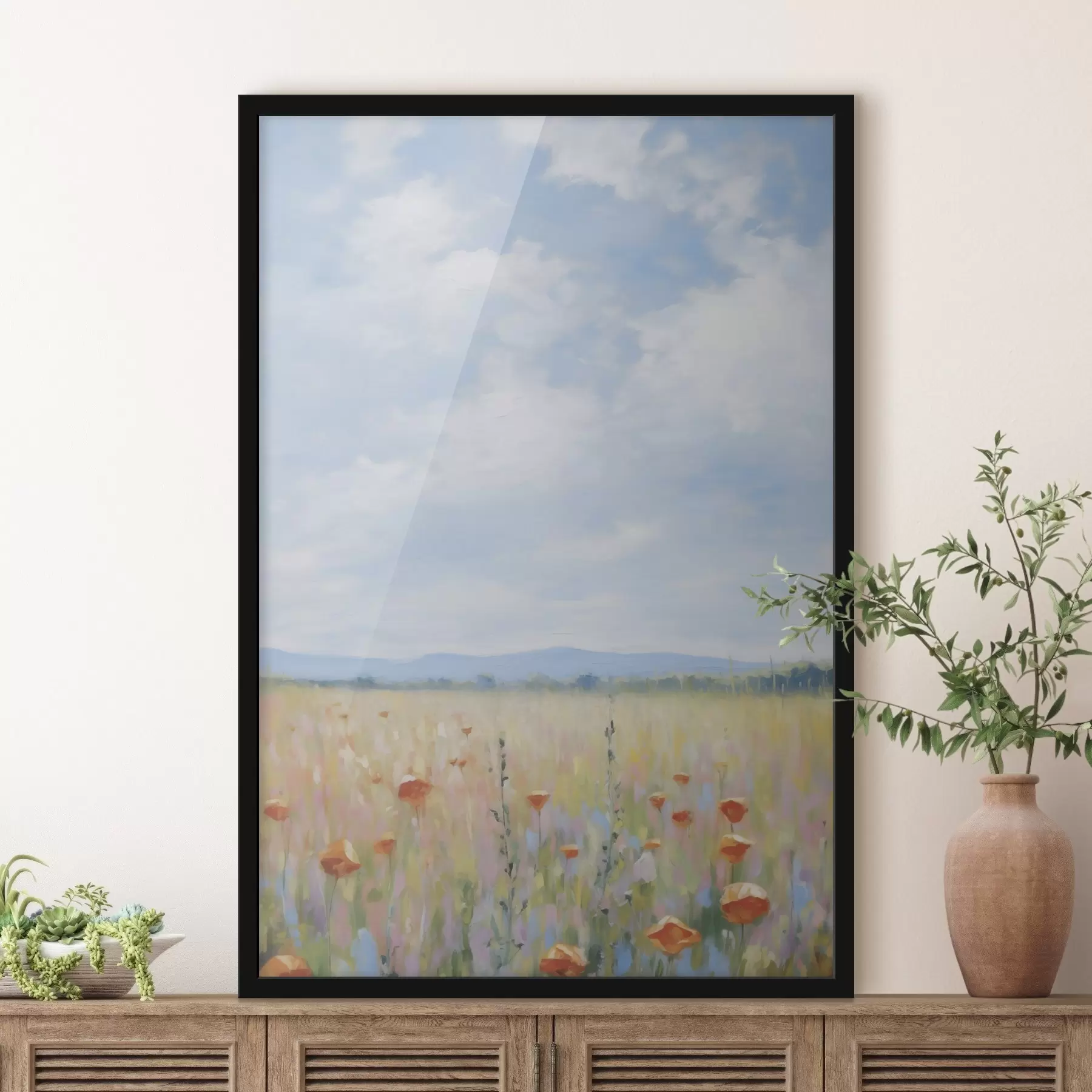 fototapet Pictură de imitație de teren f46715