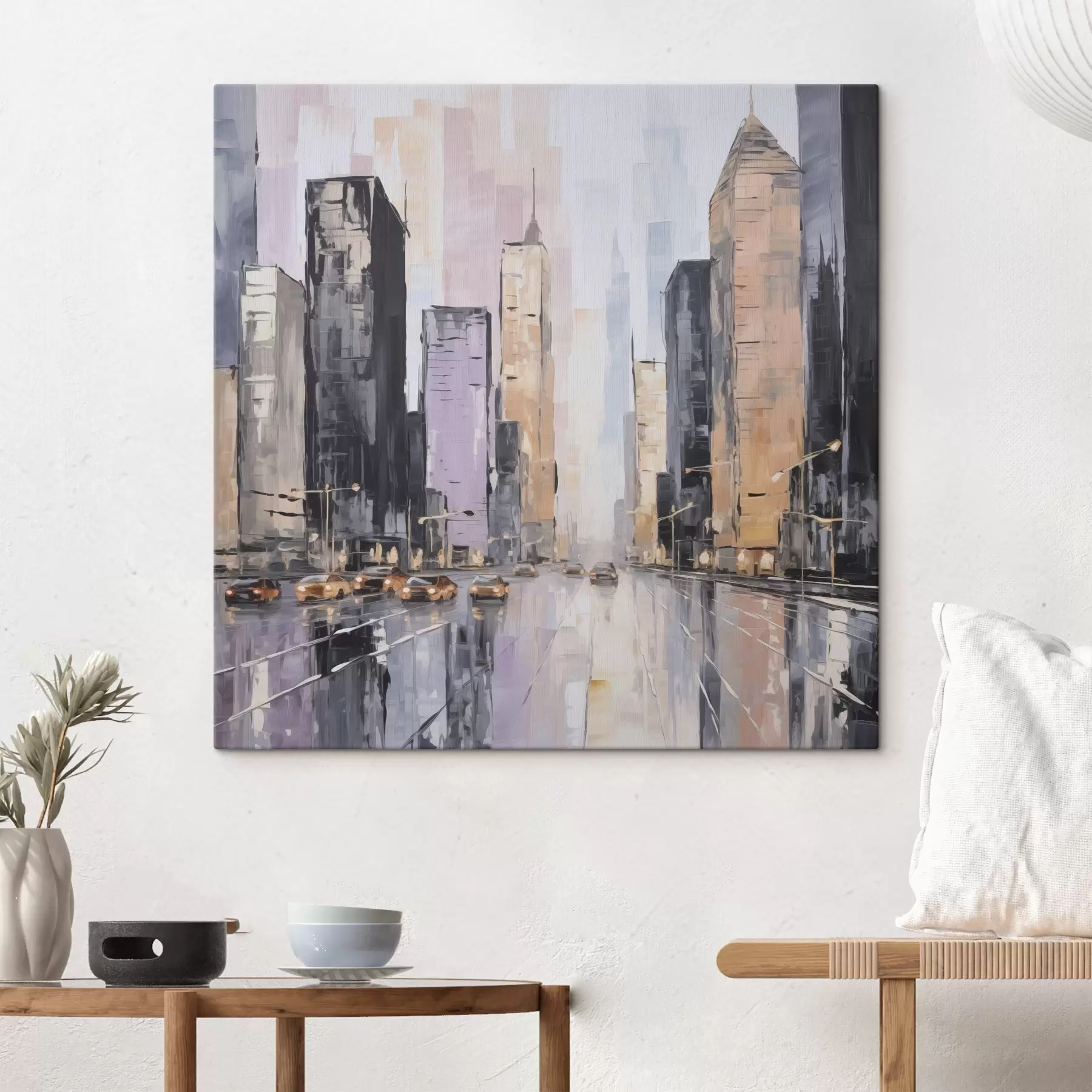 Tablouri Imitarea abstractă a peisajului urban în pictură s46753