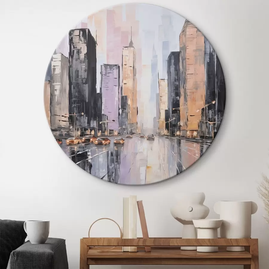 Tablouri Imitarea abstractă a peisajului urban în pictură r46753