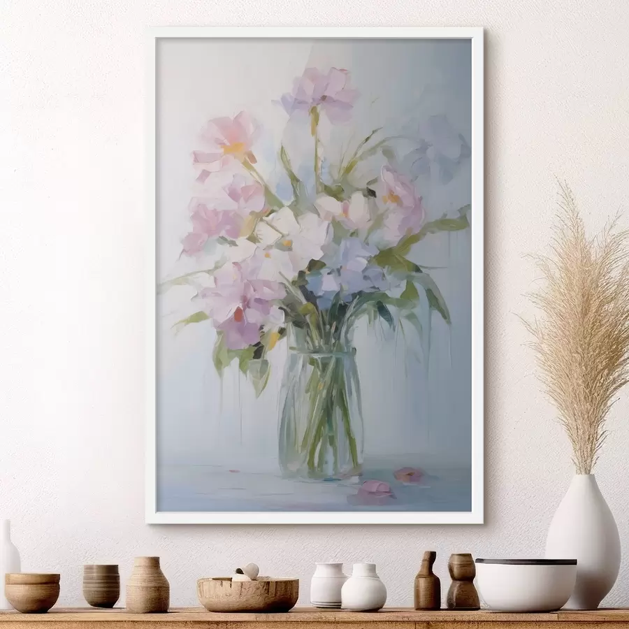 fototapet Buchet de flori într-o vază imitație de pictură f46751