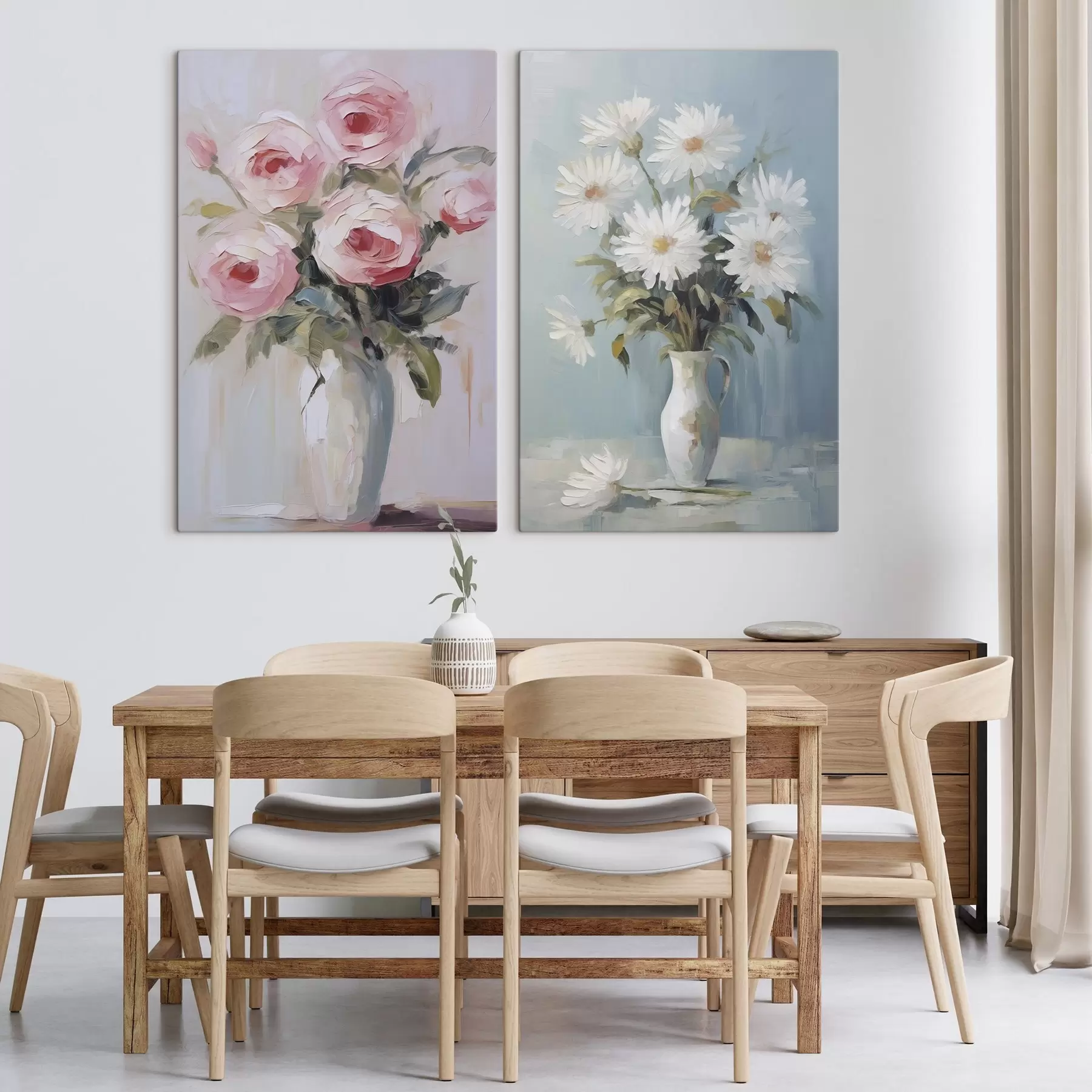 Tablouri Flori într-o vază pictură imitație m01027