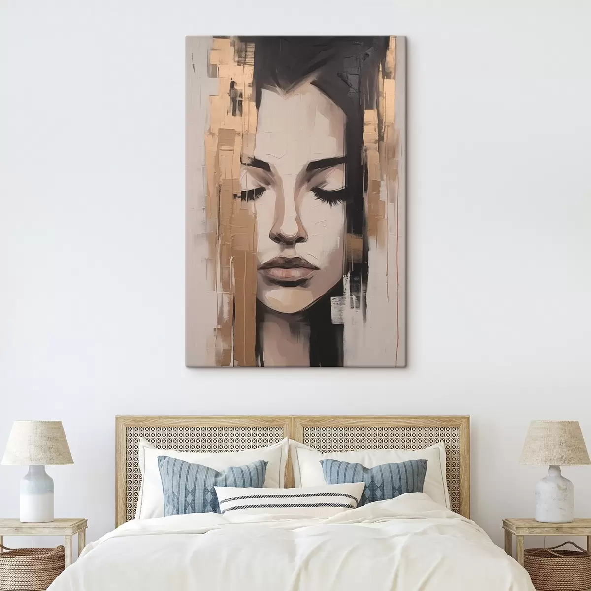 Tablouri Portretul unei femei. Pensule abstracte s46733