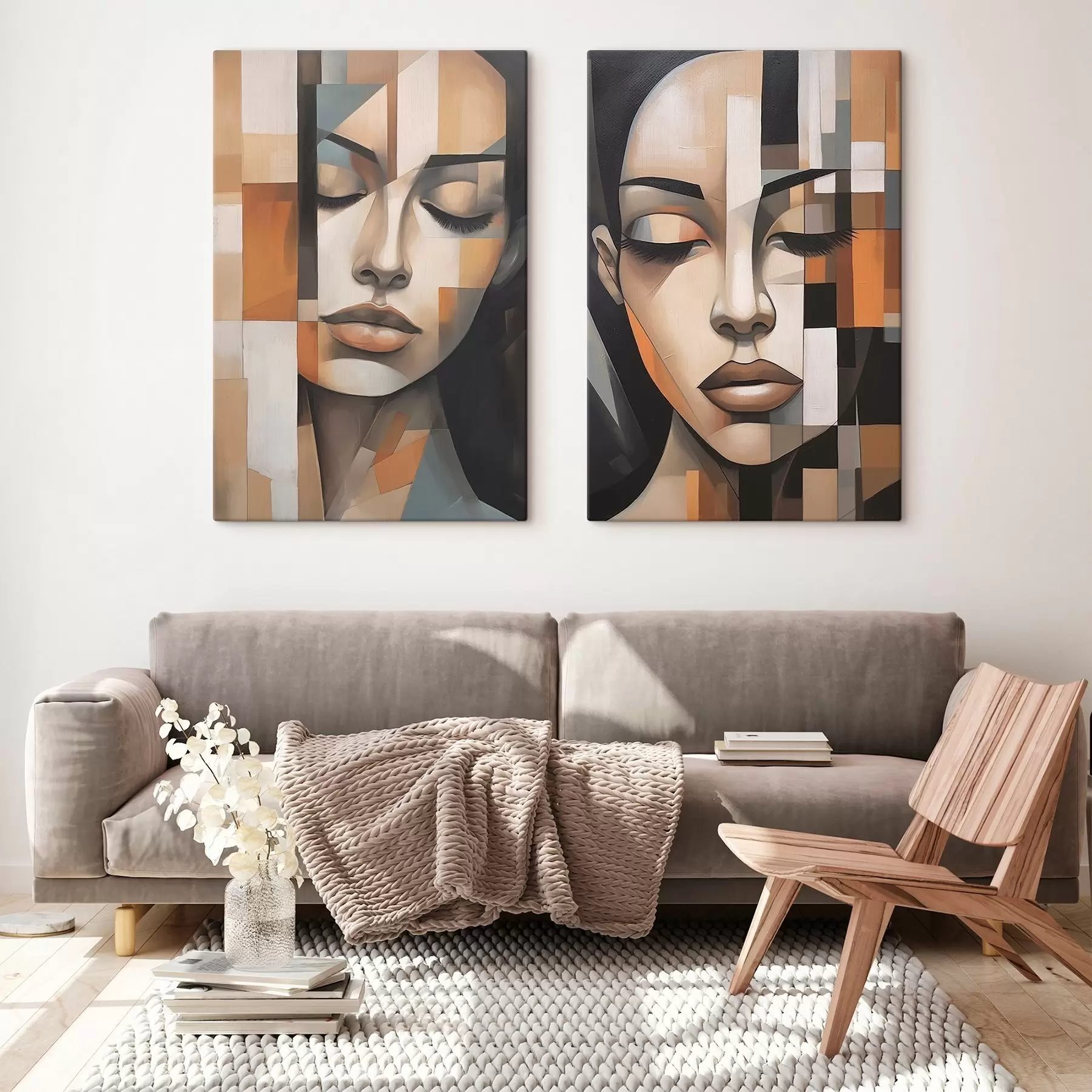 Tablouri Portret cubist al unei femei m01023