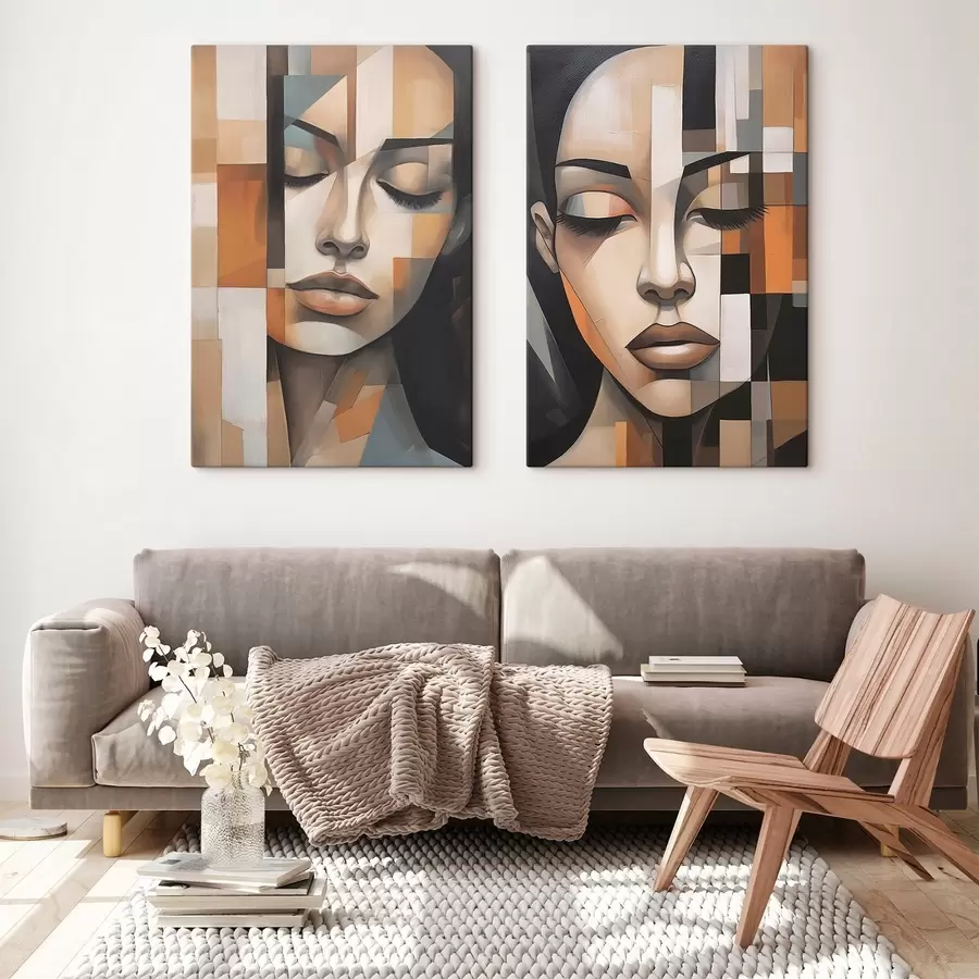 Tablouri Portret cubist al unei femei m01023