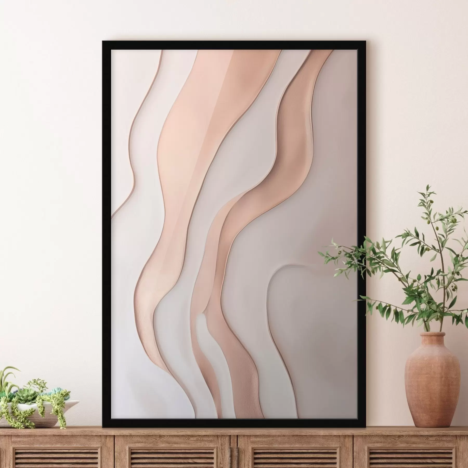 fototapet Rezumat. Linii ondulate f46724