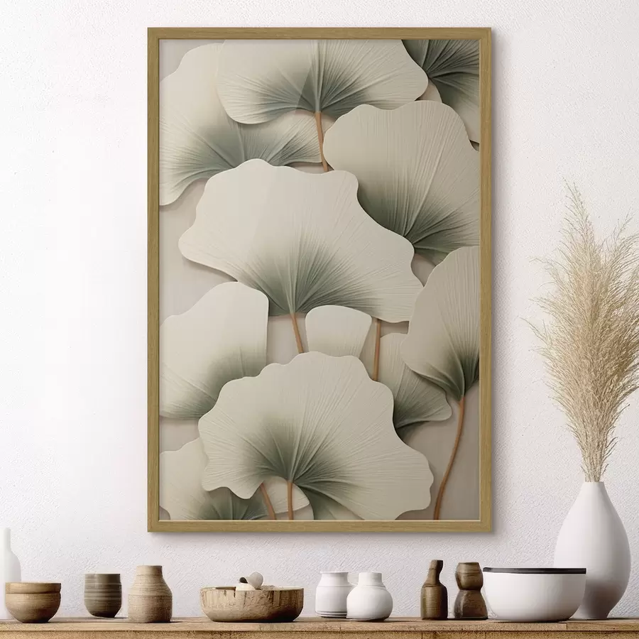 fototapet Frunze decorative de ginkgo f46729