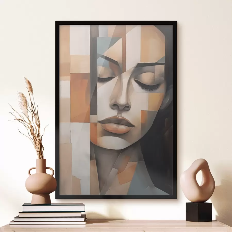 fototapet Portret feminin cubist f46730