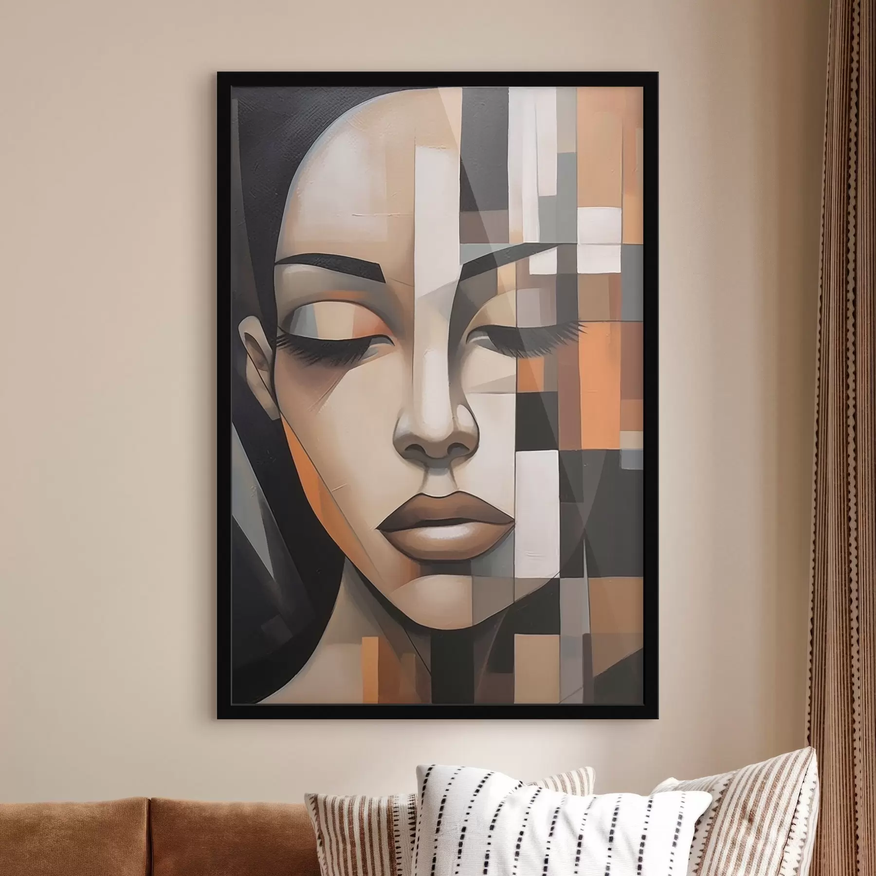 fototapet Portret feminin cubist f46731