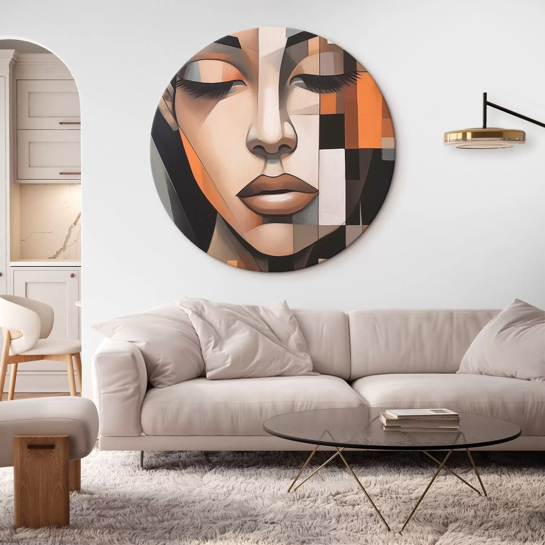 Tablouri Portret feminin cubist r46731