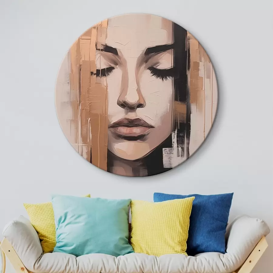 Tablouri Portretul unei femei. Pensule abstracte r46733