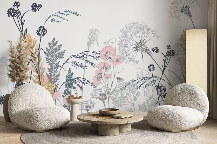 fototapet Flori sălbatice w04943v2