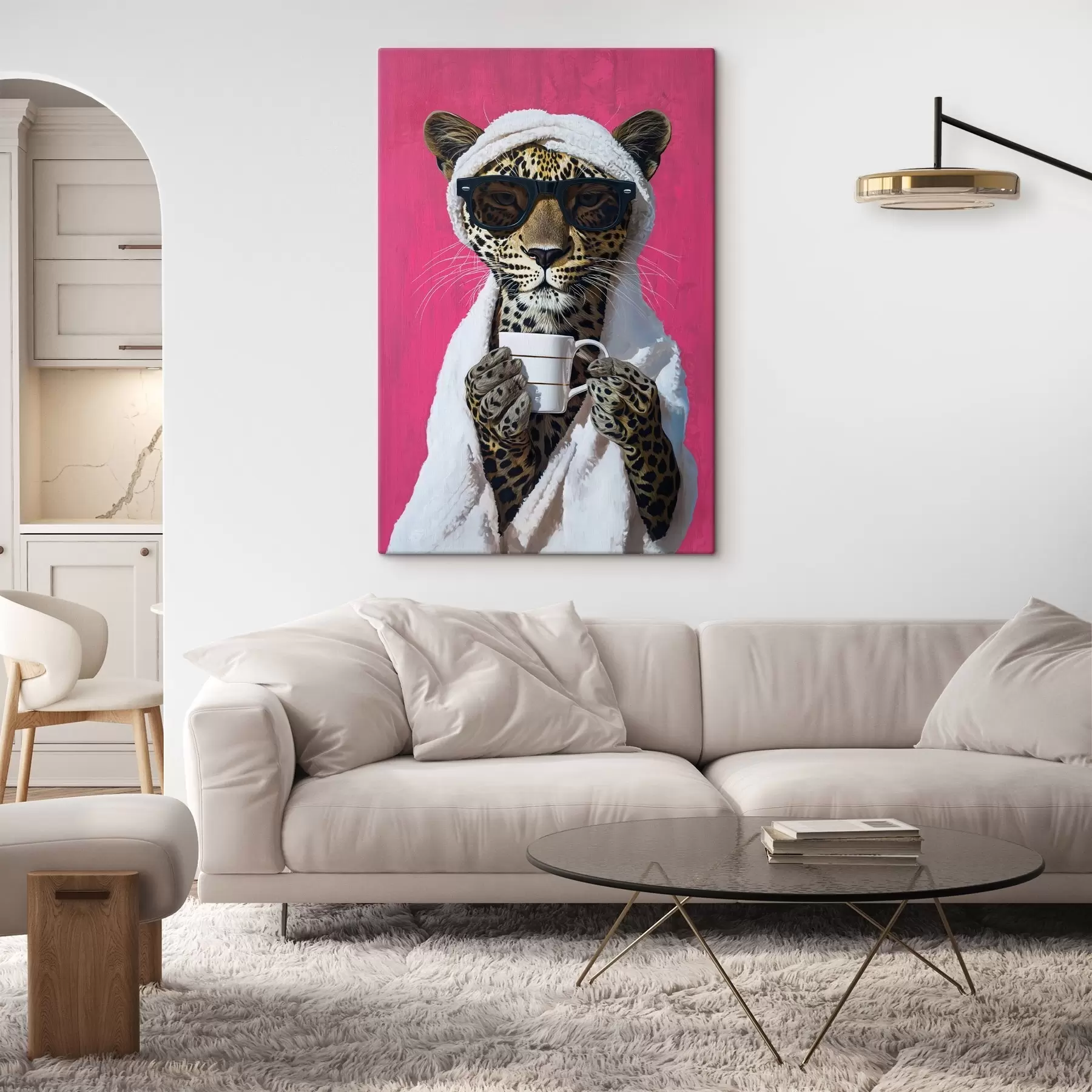 Tablouri Ghepard cu cafea s46791