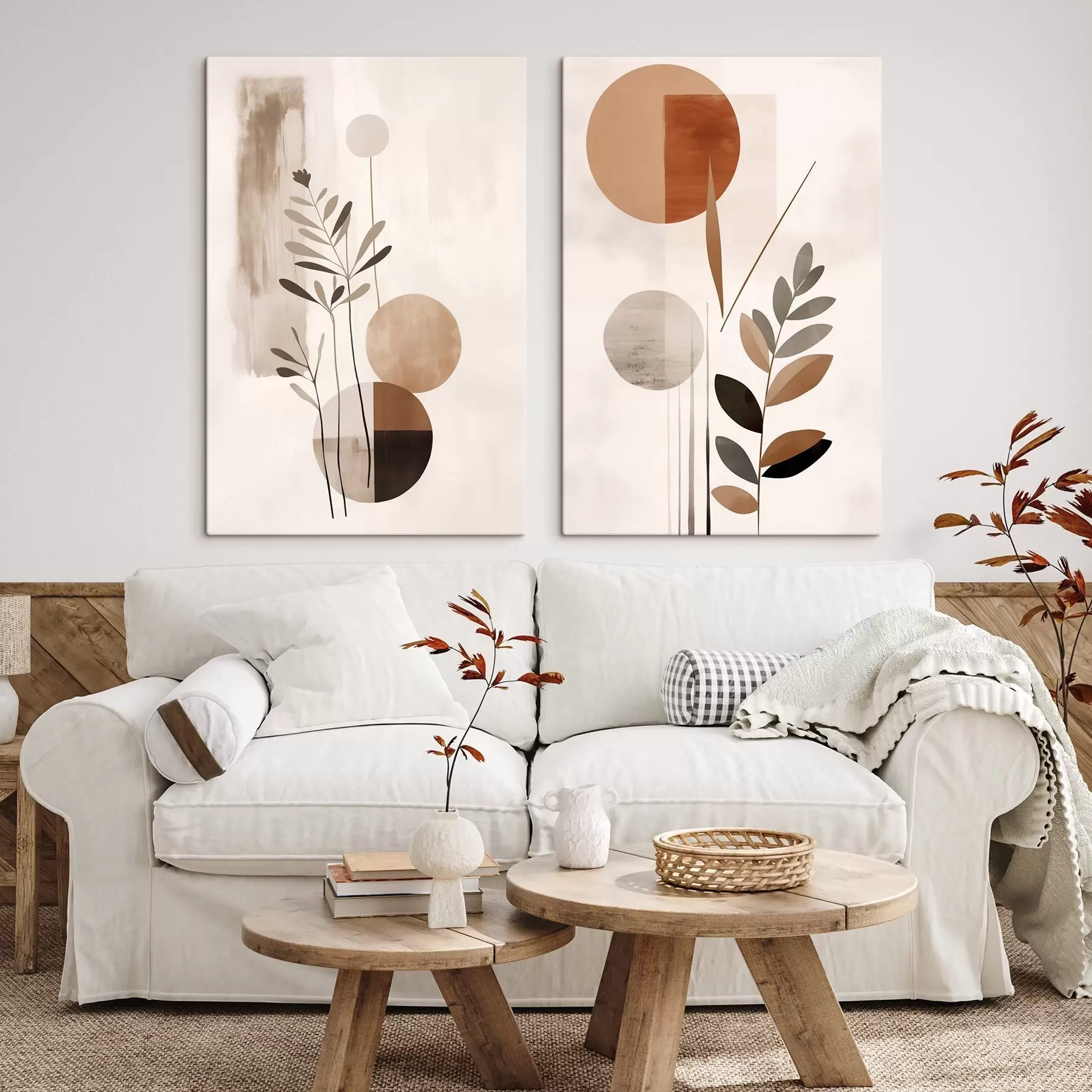 Tablouri Abstracții cu plante m01036