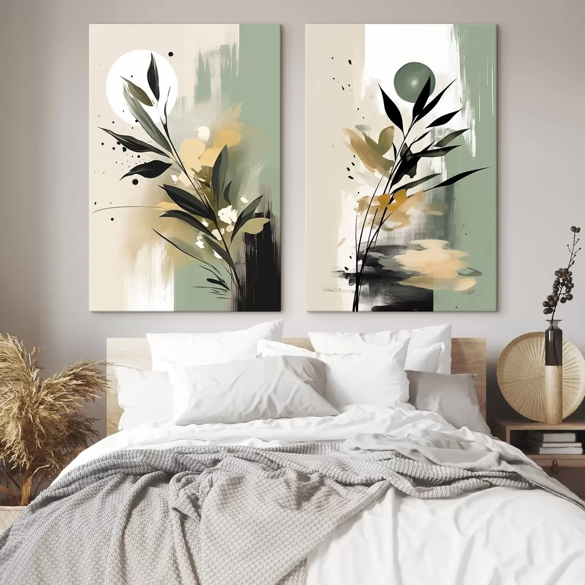 Tablouri Abstracții cu plante m01038
