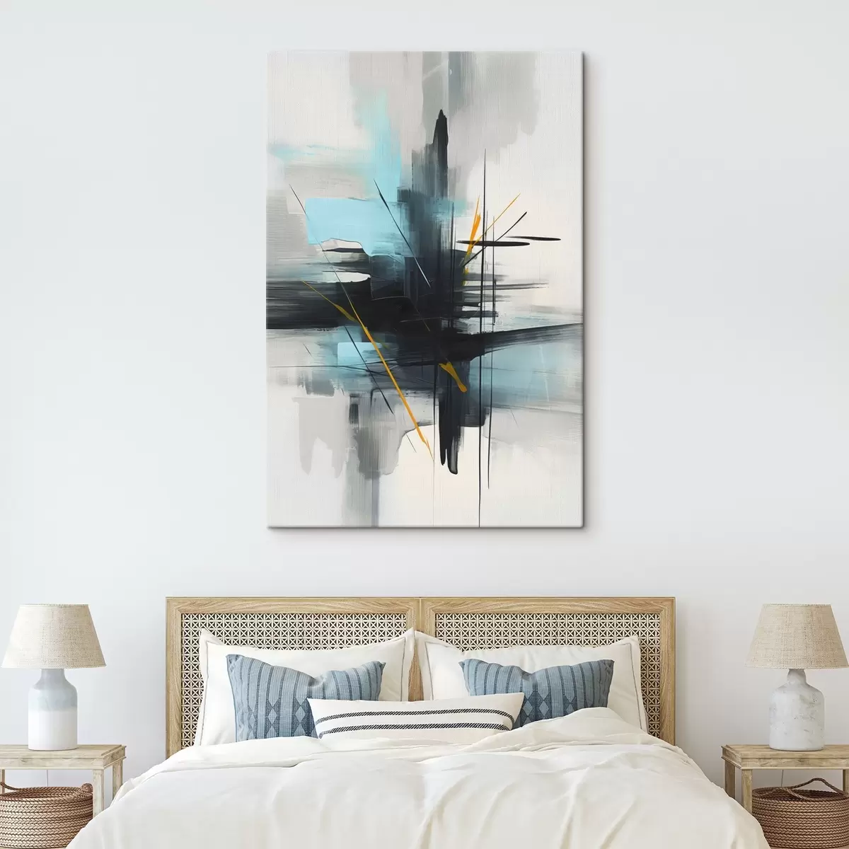 Tablouri Abstracție cu imitație de stropi și pensule s46789