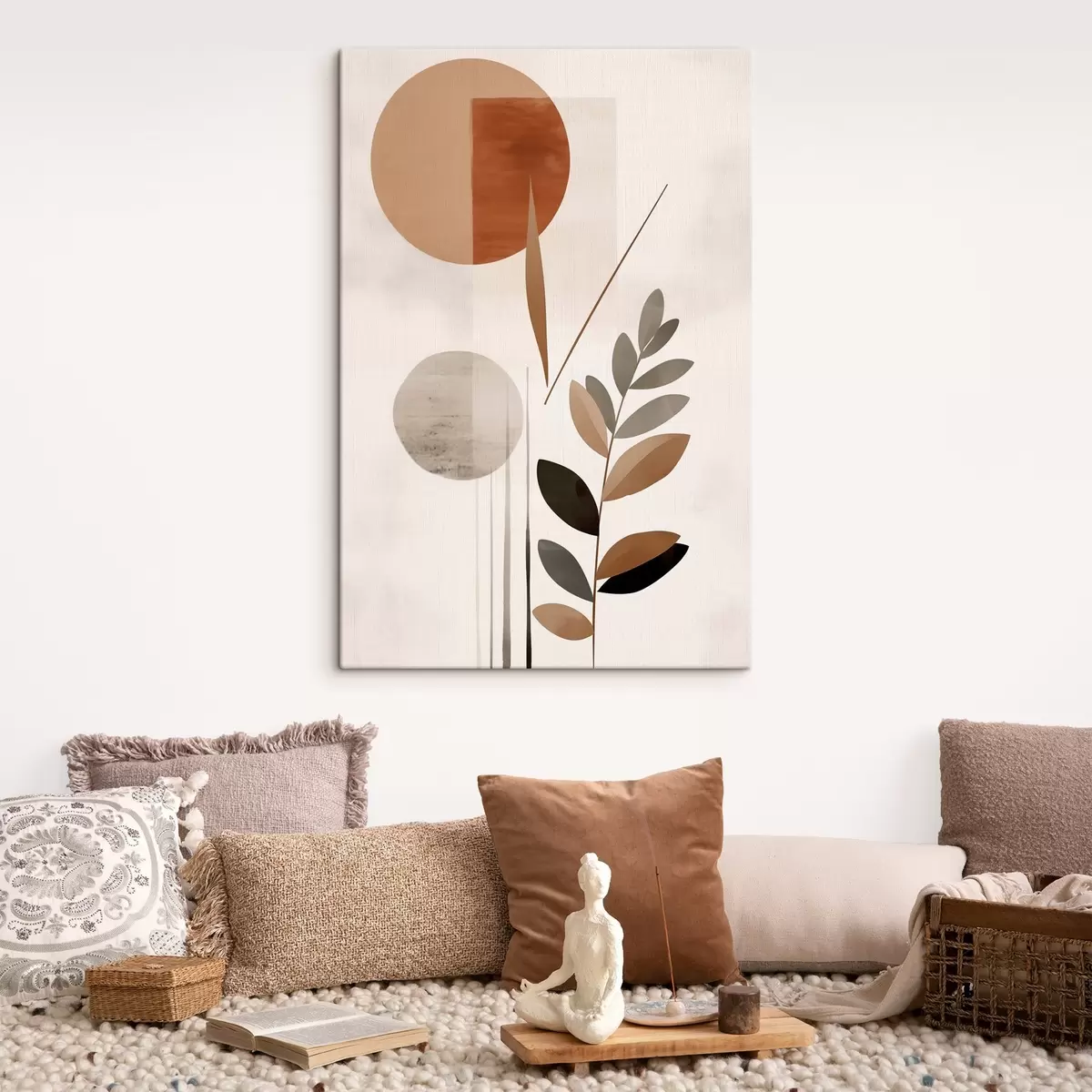 Tablouri Abstracție cu o plantă s46781