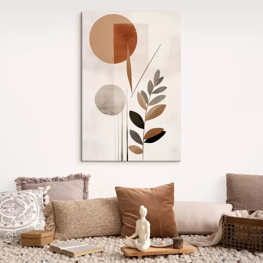 Tablouri Abstracție cu o plantă s46781