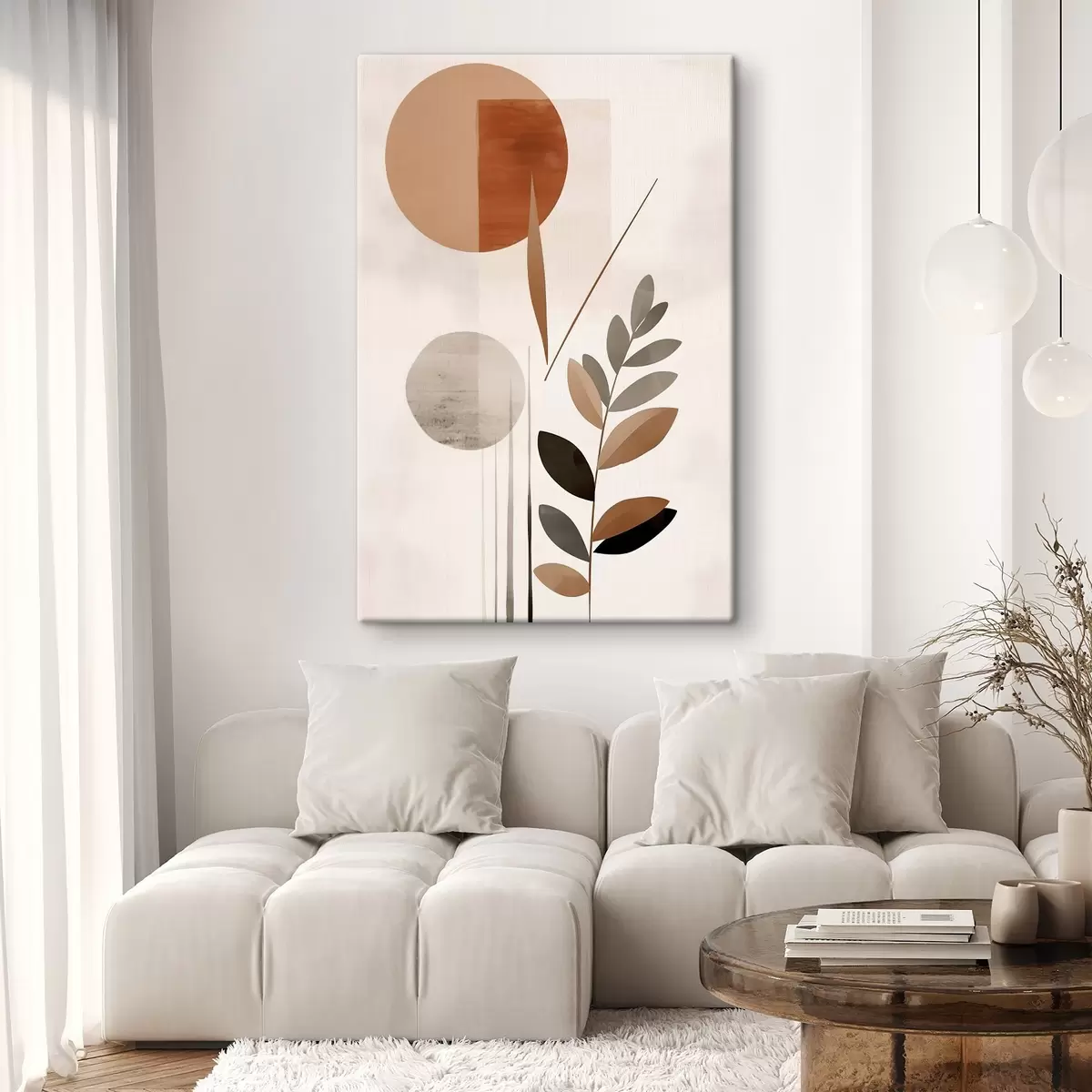 Tablouri Abstracție cu o plantă s46781