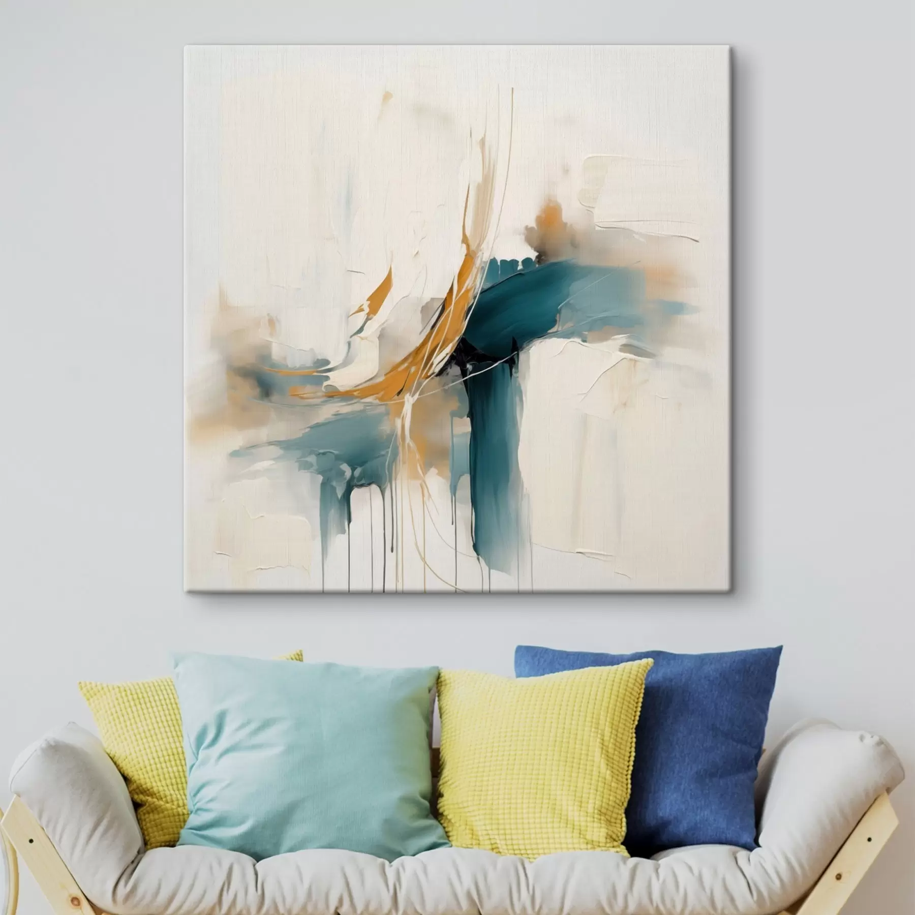 Tablouri Abstracție dinamică cu elemente texturate s46657