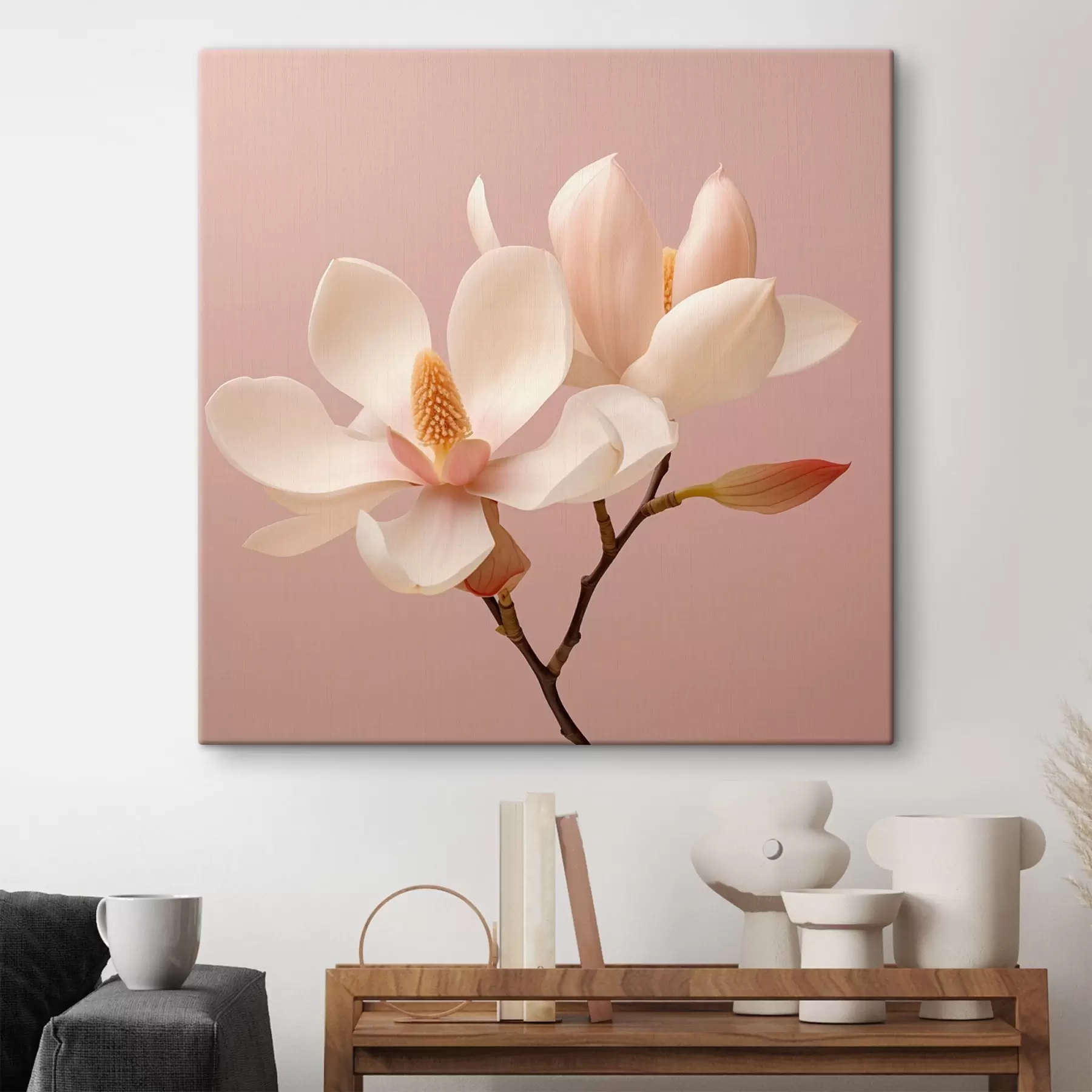 Tablouri Petale florale delicate într-o paletă pastelată s46666