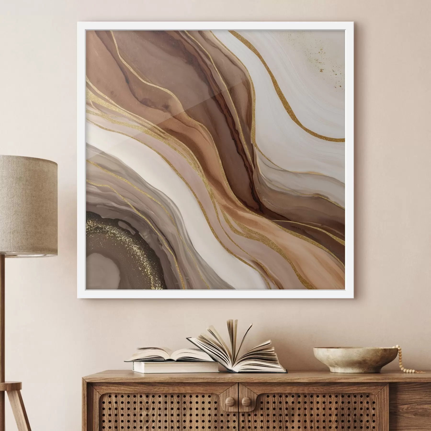 fototapet Compoziție din piatră în nuanțe de lemn f46642