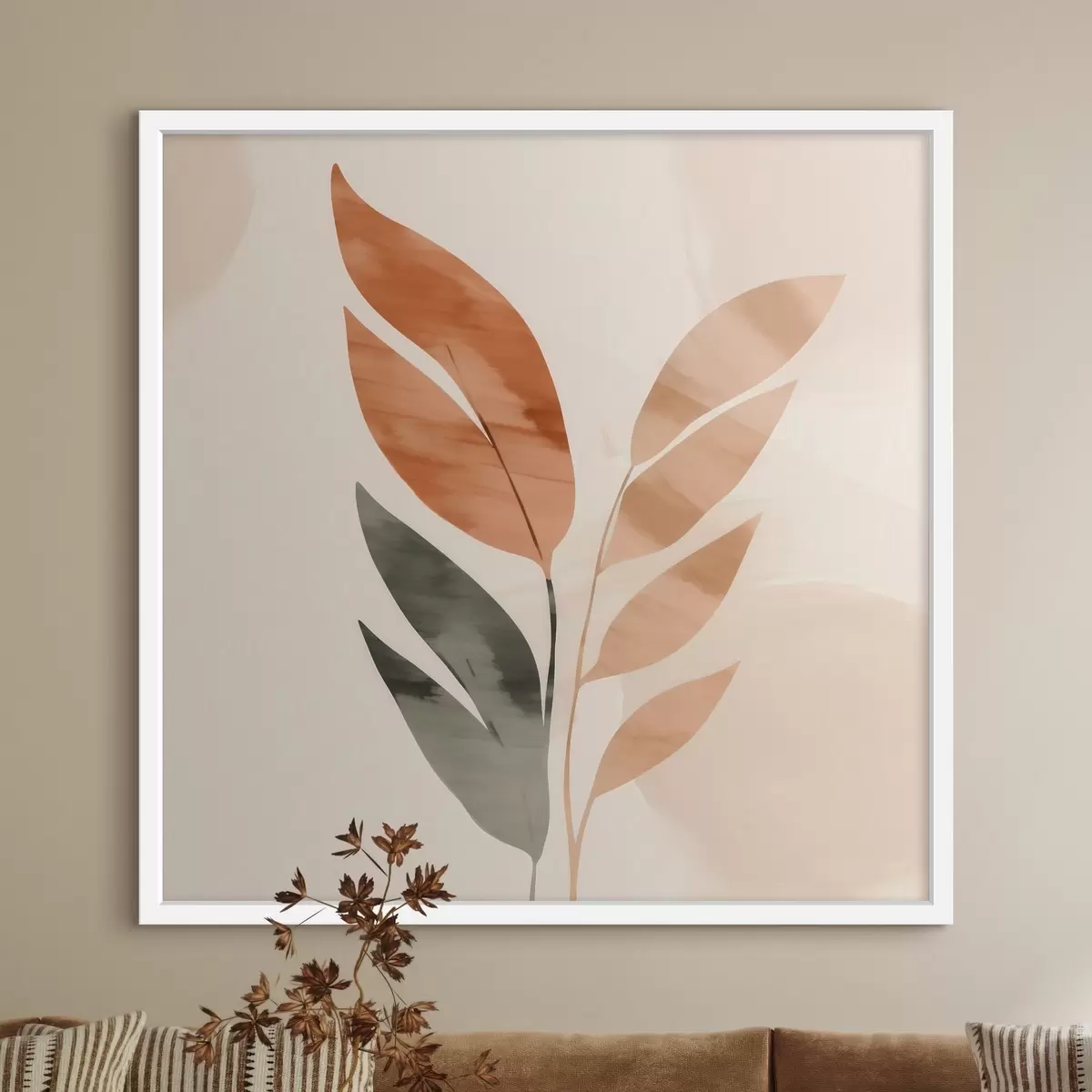 Poster Compoziție botanică în tonuri calde f46647