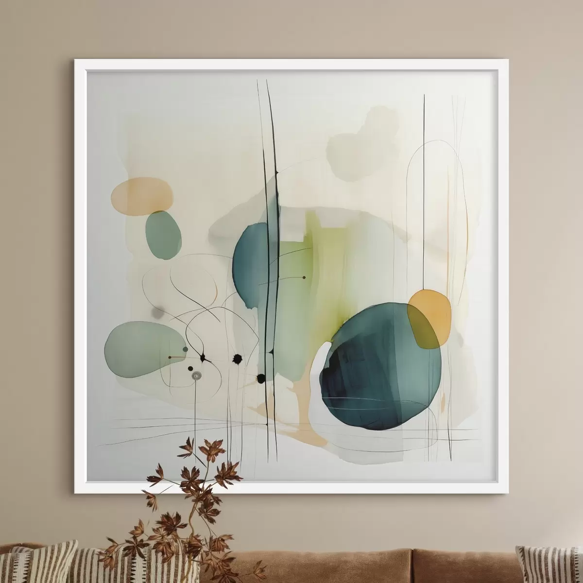 Poster Geometrie artistică în tonuri delicate f46649