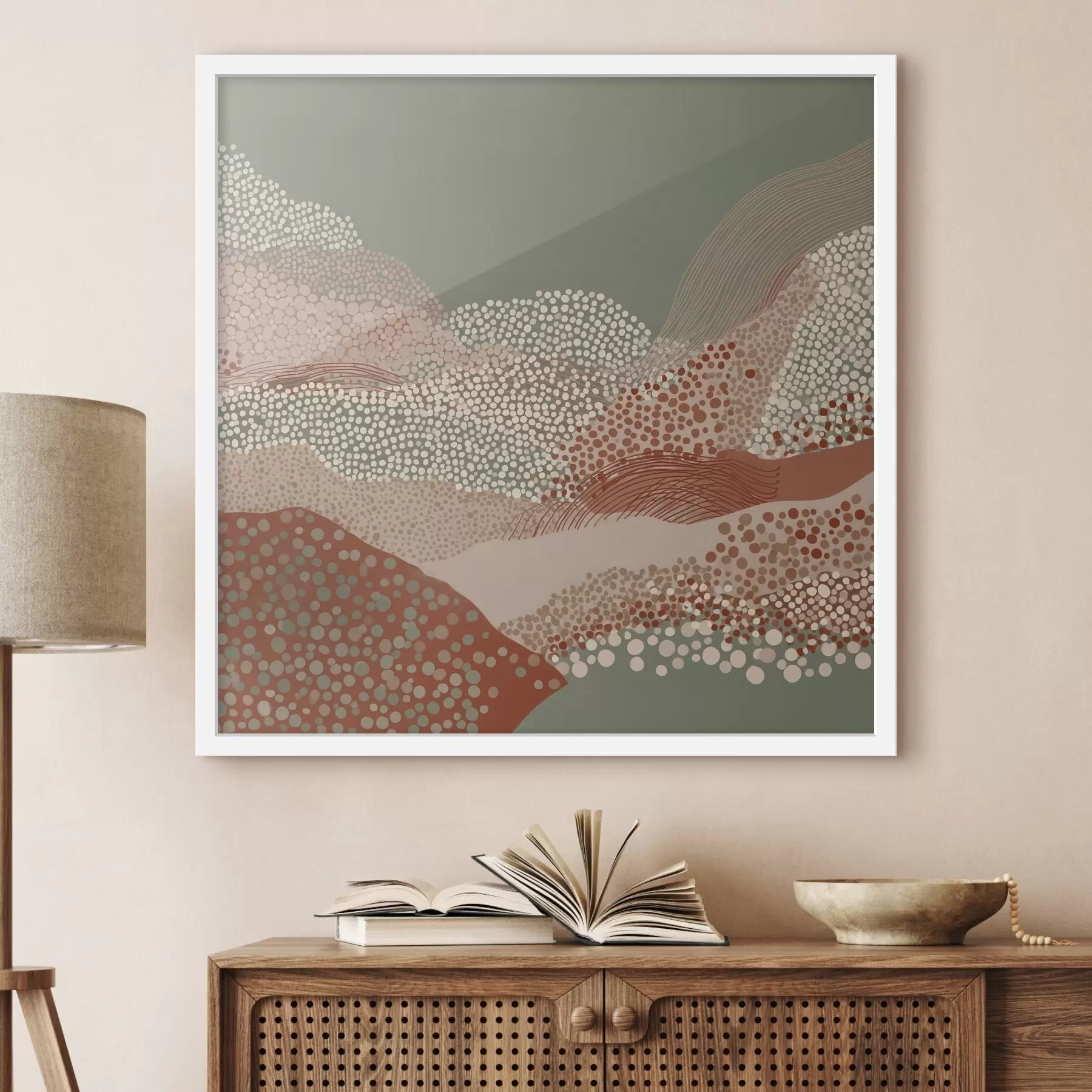 fototapet Peisaj într-o execuție stilizată f46652