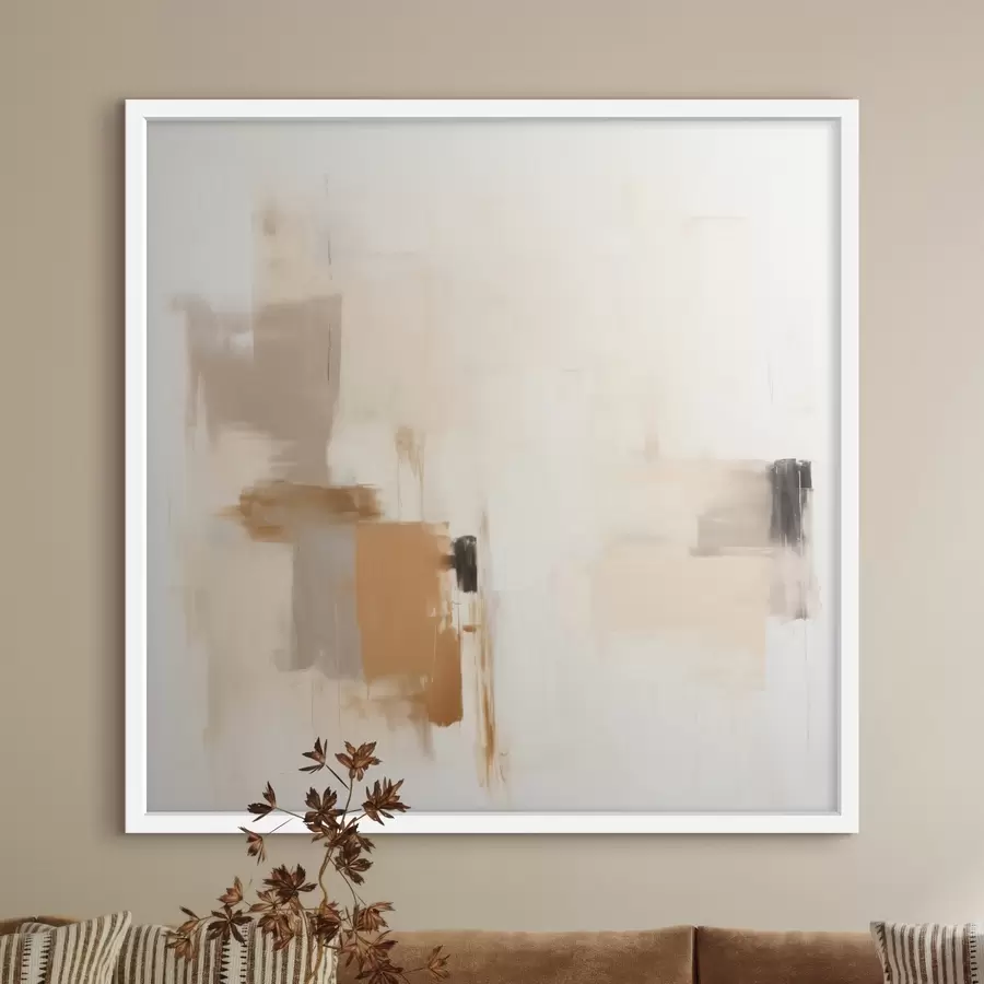 fototapet Abstracție cu forme estompate în tonuri calme f46655