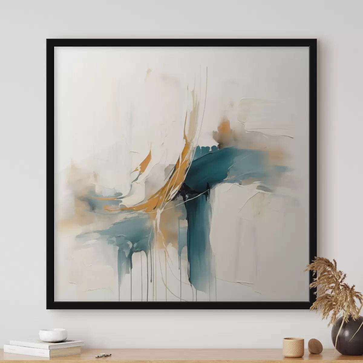 Poster Abstracție dinamică cu elemente texturate f46657