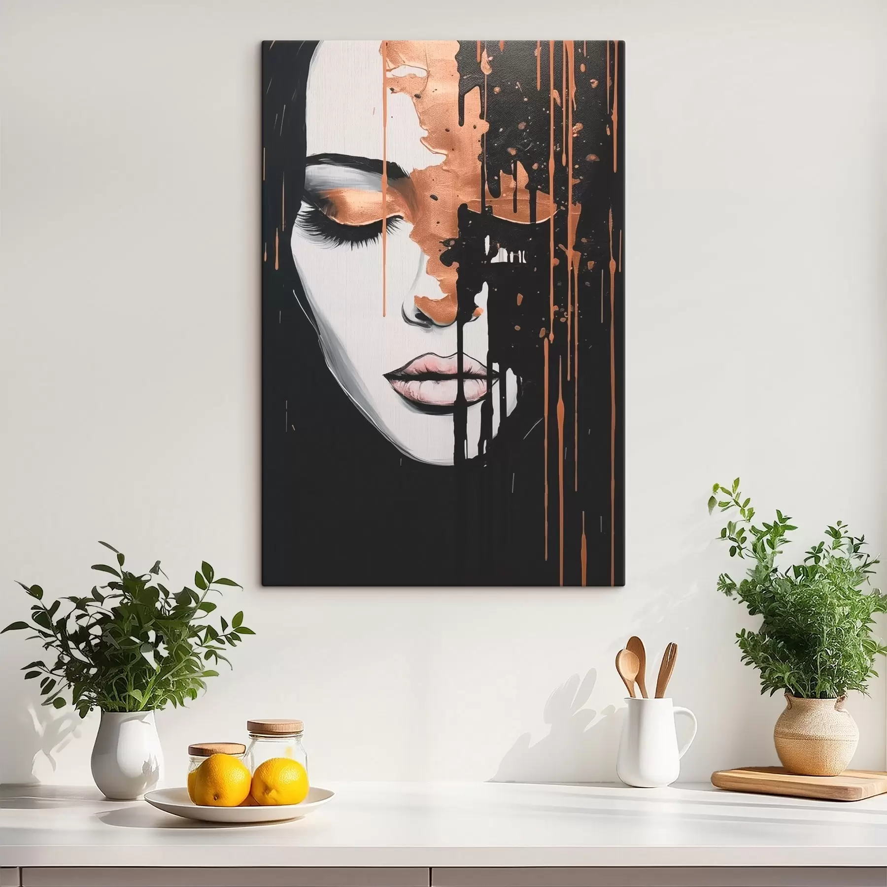 Tablouri Portret abstract al unei fete s46803