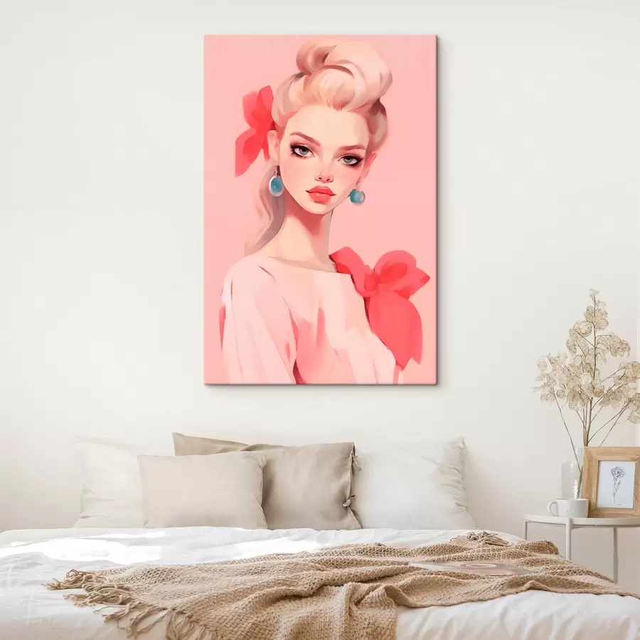 Tablouri Fata în roz s46804