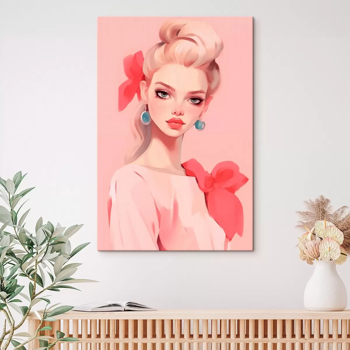Tablouri Fata în roz s46804